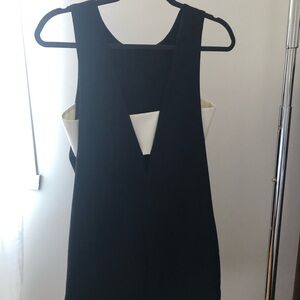 ▪️Zara▪️Black and Offwhite A-line Sleeveless Jumper Dress